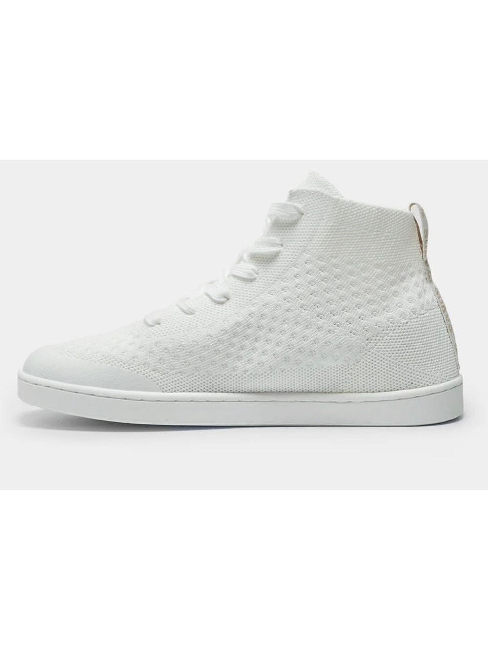 Men’s Suavs White Digital Knit High Top Sneakers 9 — image 3 of 6